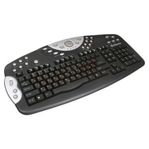 Проводная мультимедийная клавиатура Defender S Luna KM-2080 Black P/S2 + USB