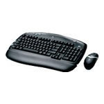 Клавиатура + мышь Logitech Cordless Desktop  EX100 USB+PS/2, Black