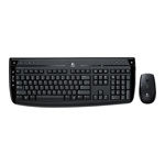 Клавиатура+мышь Logitech Cordless Desktop Pro 2400 чёрная